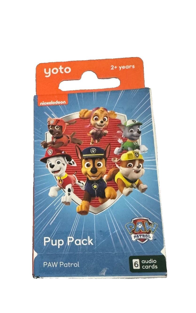 Yoto PAW Patrol Pup Pack Audio Card Collection (6 Card Pack ) Sealed